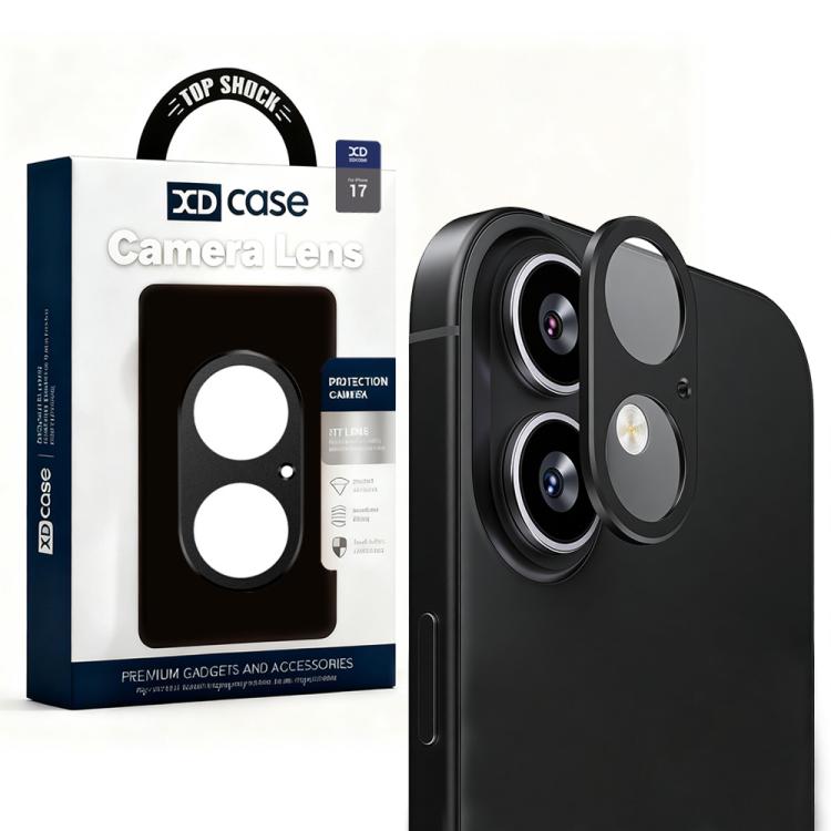 XDcase Protection d'objectif d'appareil photo métallique plat et creux, pour iPhone 17