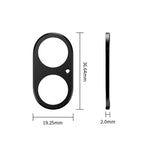XDcase Protection d'objectif d'appareil photo métallique plat et creux, pour iPhone 17