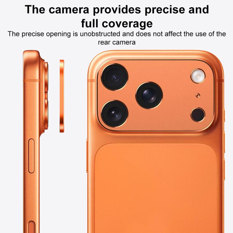XDcase Protection d'objectif d'appareil photo métallique plat et creux, pour iPhone 17