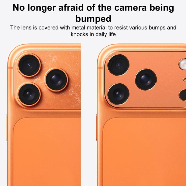 XDcase Protection d'objectif d'appareil photo métallique plat et creux, pour iPhone 17