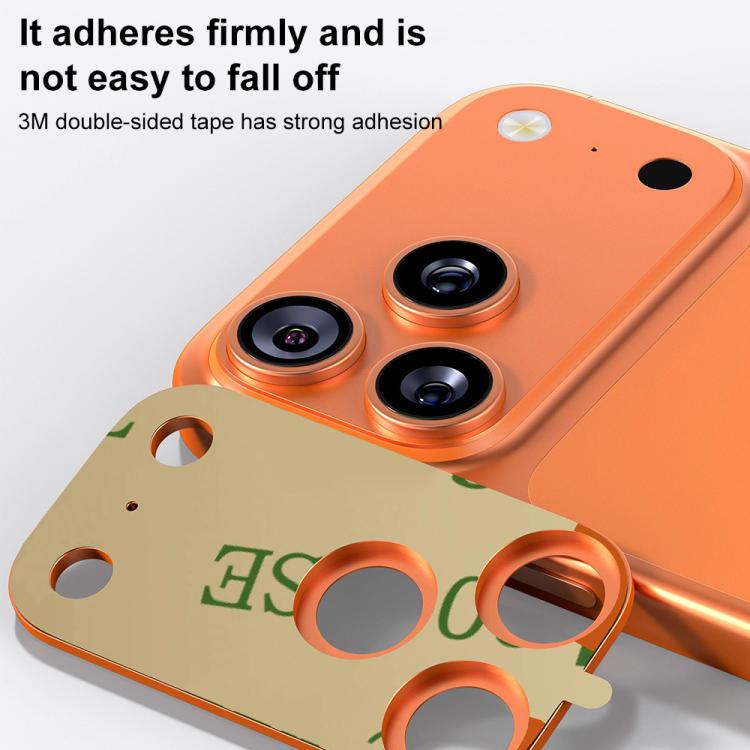 XDcase Protection d'objectif d'appareil photo métallique plat et creux, pour iPhone 17