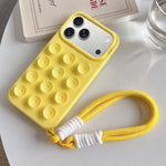 Coque de téléphone en silicone à ventouse simple avec lanière, Pour iPhone 17 Pro Max, Pour iPhone 17 Pro, Pour iPhone 17, Pour iPhone Air, Pour iPhone 16 Pro Max, Pour iPhone 16 Pro, Pour iPhone 16 Plus, Pour iPhone 16