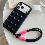 Coque de téléphone en silicone à ventouse simple avec lanière, Pour iPhone 17 Pro Max, Pour iPhone 17 Pro, Pour iPhone 17, Pour iPhone Air, Pour iPhone 16 Pro Max, Pour iPhone 16 Pro, Pour iPhone 16 Plus, Pour iPhone 16