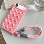 Coque de téléphone en silicone à ventouse simple avec lanière, Pour iPhone 17 Pro Max, Pour iPhone 17 Pro, Pour iPhone 17, Pour iPhone Air, Pour iPhone 16 Pro Max, Pour iPhone 16 Pro, Pour iPhone 16 Plus, Pour iPhone 16