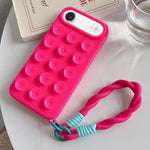 Coque de téléphone en silicone à ventouse simple avec lanière, Pour iPhone 17 Pro Max, Pour iPhone 17 Pro, Pour iPhone 17, Pour iPhone Air, Pour iPhone 16 Pro Max, Pour iPhone 16 Pro, Pour iPhone 16 Plus, Pour iPhone 16