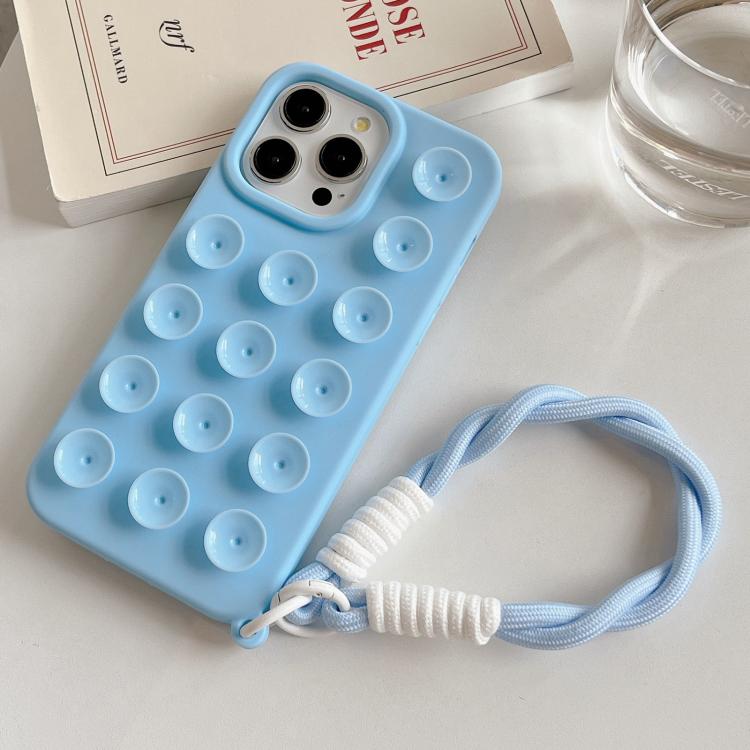 Coque de téléphone en silicone à ventouse simple avec lanière, Pour iPhone 17 Pro Max, Pour iPhone 17 Pro, Pour iPhone 17, Pour iPhone Air, Pour iPhone 16 Pro Max, Pour iPhone 16 Pro, Pour iPhone 16 Plus, Pour iPhone 16