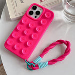 Coque de téléphone en silicone à ventouse simple avec lanière, Pour iPhone 17 Pro Max, Pour iPhone 17 Pro, Pour iPhone 17, Pour iPhone Air, Pour iPhone 16 Pro Max, Pour iPhone 16 Pro, Pour iPhone 16 Plus, Pour iPhone 16