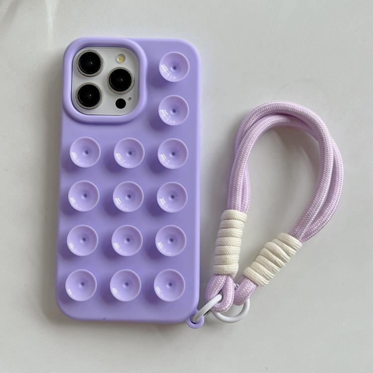 Coque de téléphone en silicone à ventouse simple avec lanière, Pour iPhone 17 Pro Max, Pour iPhone 17 Pro, Pour iPhone 17, Pour iPhone Air, Pour iPhone 16 Pro Max, Pour iPhone 16 Pro, Pour iPhone 16 Plus, Pour iPhone 16