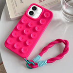 Coque de téléphone en silicone à ventouse simple avec lanière, Pour iPhone 17 Pro Max, Pour iPhone 17 Pro, Pour iPhone 17, Pour iPhone Air, Pour iPhone 16 Pro Max, Pour iPhone 16 Pro, Pour iPhone 16 Plus, Pour iPhone 16