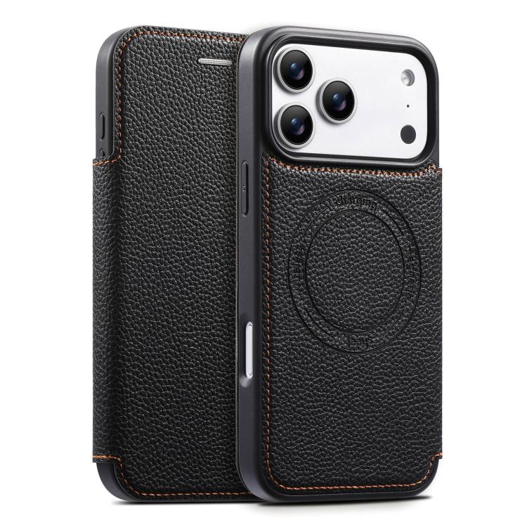Coque de téléphone ESEBLE ultra-fine en cuir végétalien magnétique avec fente pour cartes, pour iPhone 17 Pro Max, pour iPhone 17 Pro, pour iPhone 17, pour iPhone Air