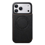 Coque de téléphone ESEBLE ultra-fine en cuir végétalien magnétique avec fente pour cartes, pour iPhone 17 Pro Max, pour iPhone 17 Pro, pour iPhone 17, pour iPhone Air
