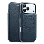 Coque de téléphone ESEBLE ultra-fine en cuir végétalien magnétique avec fente pour cartes, pour iPhone 17 Pro Max, pour iPhone 17 Pro, pour iPhone 17, pour iPhone Air