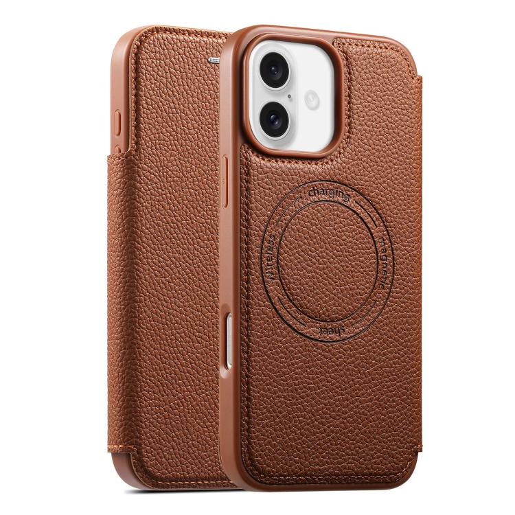 Coque de téléphone ESEBLE ultra-fine en cuir végétalien magnétique avec fente pour cartes, pour iPhone 17 Pro Max, pour iPhone 17 Pro, pour iPhone 17, pour iPhone Air
