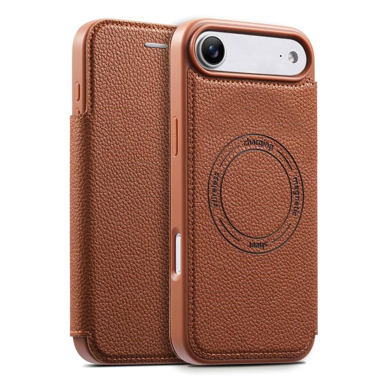 Coque de téléphone ESEBLE ultra-fine en cuir végétalien magnétique avec fente pour cartes, pour iPhone 17 Pro Max, pour iPhone 17 Pro, pour iPhone 17, pour iPhone Air