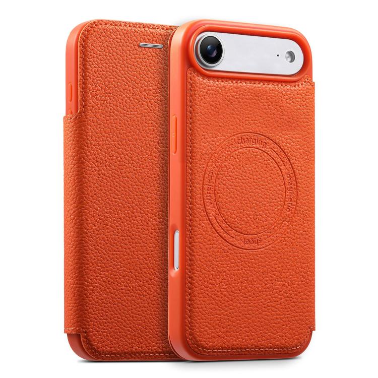 Coque de téléphone ESEBLE ultra-fine en cuir végétalien magnétique avec fente pour cartes, pour iPhone 17 Pro Max, pour iPhone 17 Pro, pour iPhone 17, pour iPhone Air