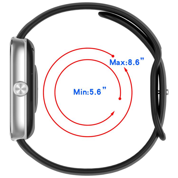 xDfind Solid Color Butterfly Buckle Silicone Watch Band, For Xiaomi Band 10 Pro / 9 Pro / Redmi Watch 6