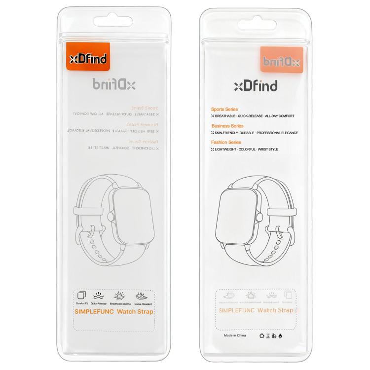 xDfind Solid Color Butterfly Buckle Silicone Watch Band, For Xiaomi Band 10 Pro / 9 Pro / Redmi Watch 6