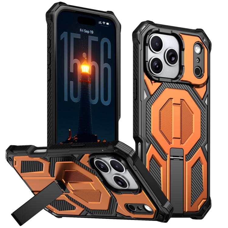 Étui de téléphone antichoc magnétique avec support métallique caché, Pour iPhone 17 Pro Max, Pour iPhone 17 Pro, Pour iPhone 17, Pour iPhone Air, Pour iPhone 16 Pro Max, Pour iPhone 16 Pro, Pour iPhone 16 Plus, Pour iPhone 16