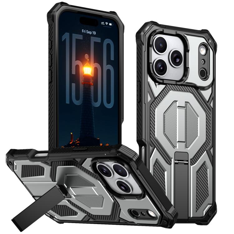 Étui de téléphone antichoc magnétique avec support métallique caché, Pour iPhone 17 Pro Max, Pour iPhone 17 Pro, Pour iPhone 17, Pour iPhone Air, Pour iPhone 16 Pro Max, Pour iPhone 16 Pro, Pour iPhone 16 Plus, Pour iPhone 16