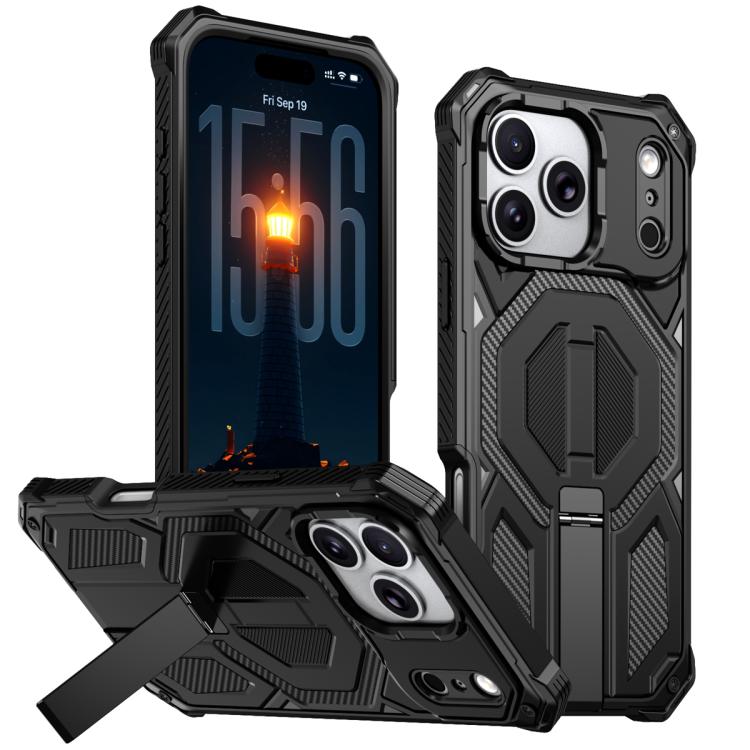 Étui de téléphone antichoc magnétique avec support métallique caché, Pour iPhone 17 Pro Max, Pour iPhone 17 Pro, Pour iPhone 17, Pour iPhone Air, Pour iPhone 16 Pro Max, Pour iPhone 16 Pro, Pour iPhone 16 Plus, Pour iPhone 16