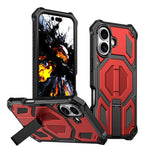 Étui de téléphone antichoc magnétique avec support métallique caché, Pour iPhone 17 Pro Max, Pour iPhone 17 Pro, Pour iPhone 17, Pour iPhone Air, Pour iPhone 16 Pro Max, Pour iPhone 16 Pro, Pour iPhone 16 Plus, Pour iPhone 16
