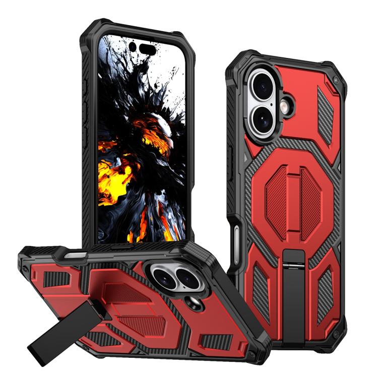 Étui de téléphone antichoc magnétique avec support métallique caché, Pour iPhone 17 Pro Max, Pour iPhone 17 Pro, Pour iPhone 17, Pour iPhone Air, Pour iPhone 16 Pro Max, Pour iPhone 16 Pro, Pour iPhone 16 Plus, Pour iPhone 16