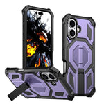 Étui de téléphone antichoc magnétique avec support métallique caché, Pour iPhone 17 Pro Max, Pour iPhone 17 Pro, Pour iPhone 17, Pour iPhone Air, Pour iPhone 16 Pro Max, Pour iPhone 16 Pro, Pour iPhone 16 Plus, Pour iPhone 16