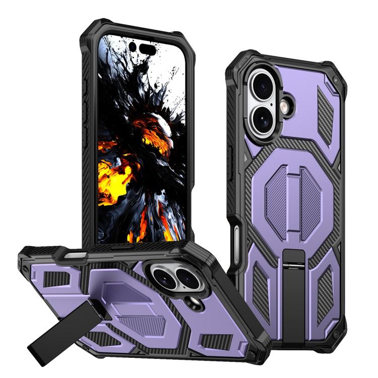 Étui de téléphone antichoc magnétique avec support métallique caché, Pour iPhone 17 Pro Max, Pour iPhone 17 Pro, Pour iPhone 17, Pour iPhone Air, Pour iPhone 16 Pro Max, Pour iPhone 16 Pro, Pour iPhone 16 Plus, Pour iPhone 16