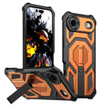 Étui de téléphone antichoc magnétique avec support métallique caché, Pour iPhone 17 Pro Max, Pour iPhone 17 Pro, Pour iPhone 17, Pour iPhone Air, Pour iPhone 16 Pro Max, Pour iPhone 16 Pro, Pour iPhone 16 Plus, Pour iPhone 16