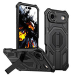 Étui de téléphone antichoc magnétique avec support métallique caché, Pour iPhone 17 Pro Max, Pour iPhone 17 Pro, Pour iPhone 17, Pour iPhone Air, Pour iPhone 16 Pro Max, Pour iPhone 16 Pro, Pour iPhone 16 Plus, Pour iPhone 16