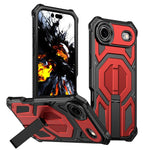 Étui de téléphone antichoc magnétique avec support métallique caché, Pour iPhone 17 Pro Max, Pour iPhone 17 Pro, Pour iPhone 17, Pour iPhone Air, Pour iPhone 16 Pro Max, Pour iPhone 16 Pro, Pour iPhone 16 Plus, Pour iPhone 16