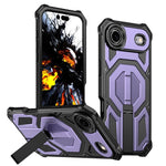 Étui de téléphone antichoc magnétique avec support métallique caché, Pour iPhone 17 Pro Max, Pour iPhone 17 Pro, Pour iPhone 17, Pour iPhone Air, Pour iPhone 16 Pro Max, Pour iPhone 16 Pro, Pour iPhone 16 Plus, Pour iPhone 16