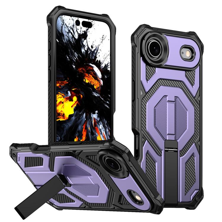 Étui de téléphone antichoc magnétique avec support métallique caché, Pour iPhone 17 Pro Max, Pour iPhone 17 Pro, Pour iPhone 17, Pour iPhone Air, Pour iPhone 16 Pro Max, Pour iPhone 16 Pro, Pour iPhone 16 Plus, Pour iPhone 16