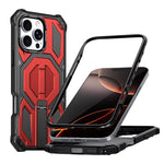 Étui de téléphone antichoc magnétique avec support métallique caché, Pour iPhone 17 Pro Max, Pour iPhone 17 Pro, Pour iPhone 17, Pour iPhone Air, Pour iPhone 16 Pro Max, Pour iPhone 16 Pro, Pour iPhone 16 Plus, Pour iPhone 16