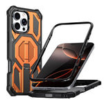 Étui de téléphone antichoc magnétique avec support métallique caché, Pour iPhone 17 Pro Max, Pour iPhone 17 Pro, Pour iPhone 17, Pour iPhone Air, Pour iPhone 16 Pro Max, Pour iPhone 16 Pro, Pour iPhone 16 Plus, Pour iPhone 16