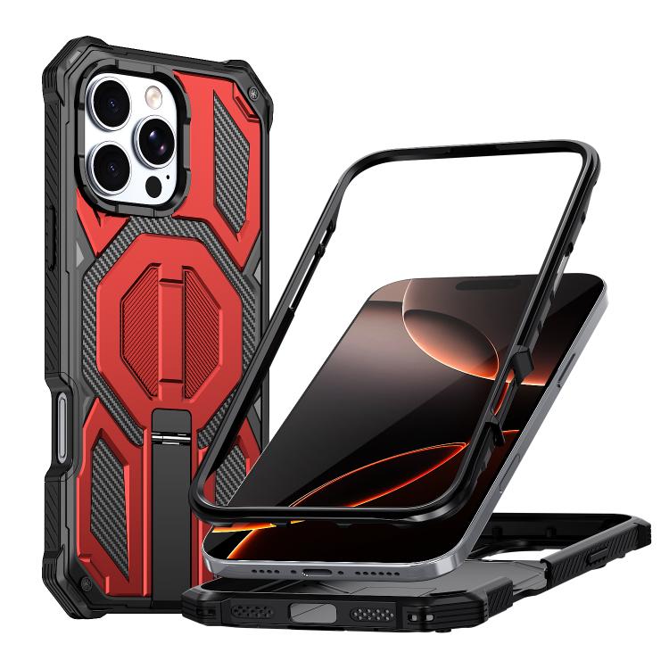 Étui de téléphone antichoc magnétique avec support métallique caché, Pour iPhone 17 Pro Max, Pour iPhone 17 Pro, Pour iPhone 17, Pour iPhone Air, Pour iPhone 16 Pro Max, Pour iPhone 16 Pro, Pour iPhone 16 Plus, Pour iPhone 16