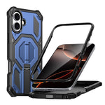 Étui de téléphone antichoc magnétique avec support métallique caché, Pour iPhone 17 Pro Max, Pour iPhone 17 Pro, Pour iPhone 17, Pour iPhone Air, Pour iPhone 16 Pro Max, Pour iPhone 16 Pro, Pour iPhone 16 Plus, Pour iPhone 16