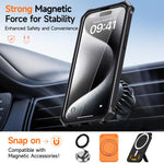 Étui de téléphone antichoc magnétique avec support métallique caché, pour iPhone 15 Pro Max, pour iPhone 15 Pro, pour iPhone 15 Plus / 14 Plus, pour iPhone 15, pour iPhone 14 / 13, pour iPhone 14 Pro, pour iPhone 14 Pro Max, pour iPhone 13 Pro Max