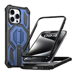 Étui de téléphone antichoc magnétique avec support métallique caché, pour iPhone 15 Pro Max, pour iPhone 15 Pro, pour iPhone 15 Plus / 14 Plus, pour iPhone 15, pour iPhone 14 / 13, pour iPhone 14 Pro, pour iPhone 14 Pro Max, pour iPhone 13 Pro Max