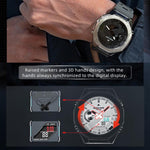 Montre électronique lumineuse d'extérieur NORTH EDGE Mercury en alliage de zinc 5 ATM