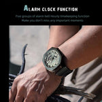 Montre électronique lumineuse d'extérieur NORTH EDGE Mercury en alliage de zinc 5 ATM
