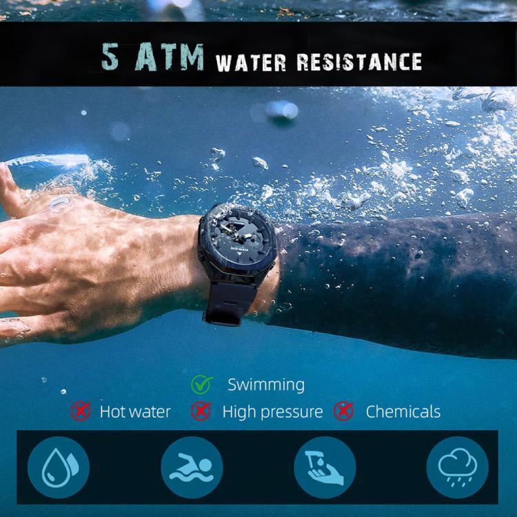 Montre électronique lumineuse d'extérieur NORTH EDGE Mercury en alliage de zinc 5 ATM