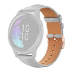 xDfind Flat Head Rose Gold Buckle Black Shark Fine Grain Vegan Leather Watch Band, 18mm, 20mm
