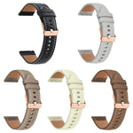 xDfind Rose Gold Buckle Black Shark Fine Grain Vegan Leather Watch Band, For Garmin Fenix 8/7/6/5 22mm, For Garmin Fenix 8/7S/6S/5S 20mm, For Garmin Forerunner 45 / 45S / Swim 2, For Garmin Forerunner 220/735/735XT/230/235, For Garmin Forerunner 35/30/35j