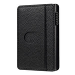 Sac porte-cartes magnétique Denior V25 en cuir PU texturé litchi