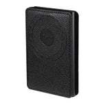 Sac porte-cartes magnétique Denior V25 en cuir PU texturé litchi