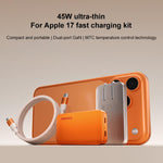 Kit chargeur rapide MOMAX UM79 Ultra 45W 2 ports GaN Slim, prise US