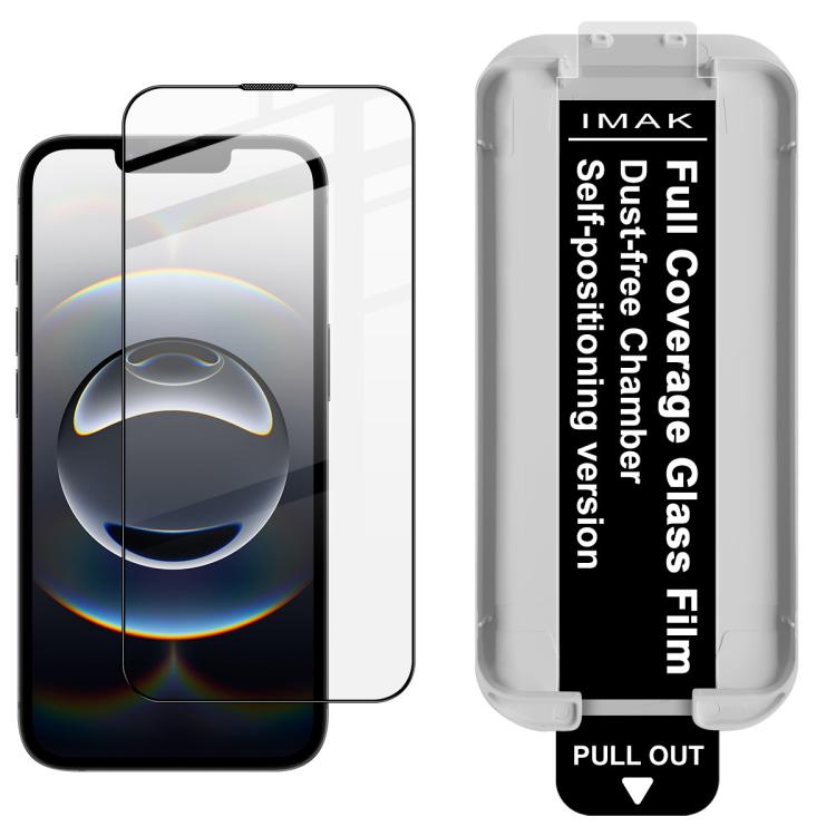 Film en verre trempé à couverture complète avec localisateur de chambre sans poussière imak, pour iPhone 16e / 17e, iPhone 17 Pro Max, iPhone 17 Pro, iPhone 17, iPhone Air, iPhone 16 Pro Max, iPhone 16 Pro, iPhone 16 Plus, iPhone 16