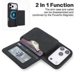 Étui portefeuille magnétique détachable en similicuir rétro avec blocage RFID pour iPhone 17 Pro Max, pour iPhone 17 Pro