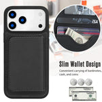 Étui portefeuille magnétique détachable en similicuir rétro avec blocage RFID pour iPhone 17 Pro Max, pour iPhone 17 Pro